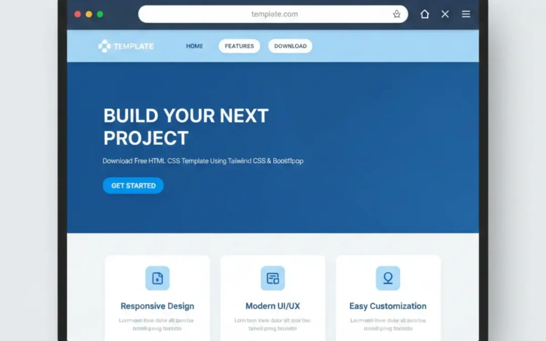 Download Free Html Css Template Using Tailwindcss Bootstrap