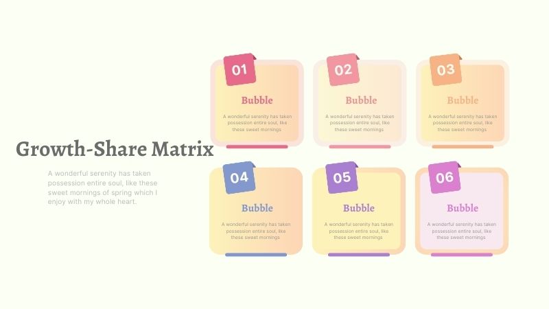 Growth Share Matrix Template for PowerPoint