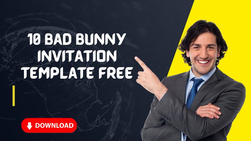 bunny invitation template free