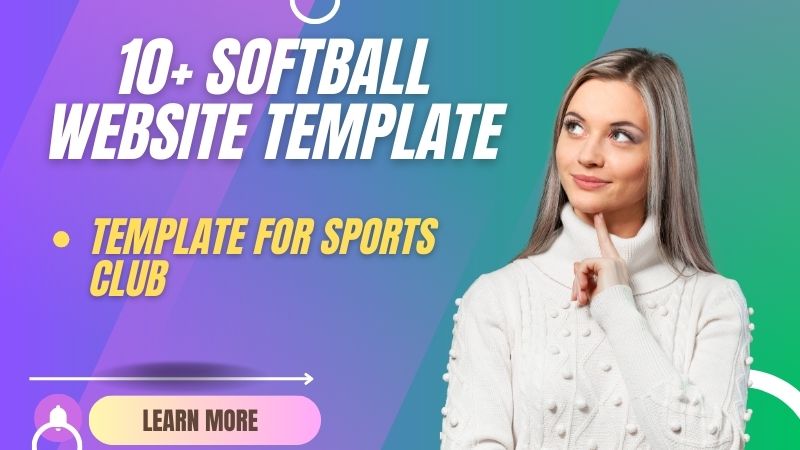 softball website template