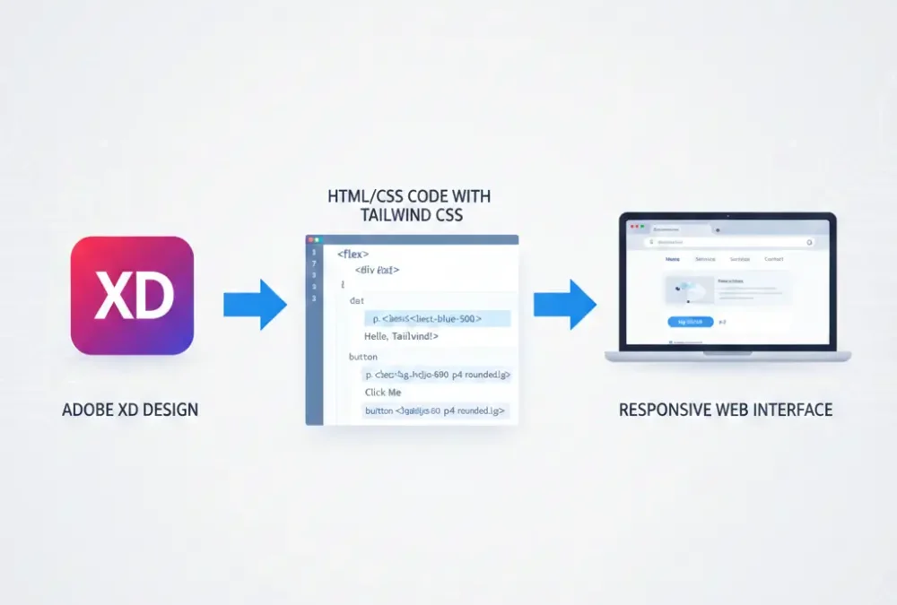 How to Convert Adobe XD to HTML CSS with Tailwind CSS