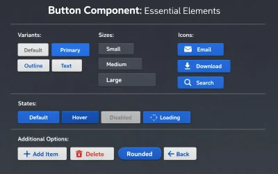 Figma Button Component: Essential Elements Interface 2026