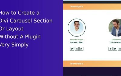 How to Create Divi Carousel Layout Without Plugin