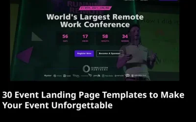 Top 30 Best Event Landing Page Templates: Premium & Free