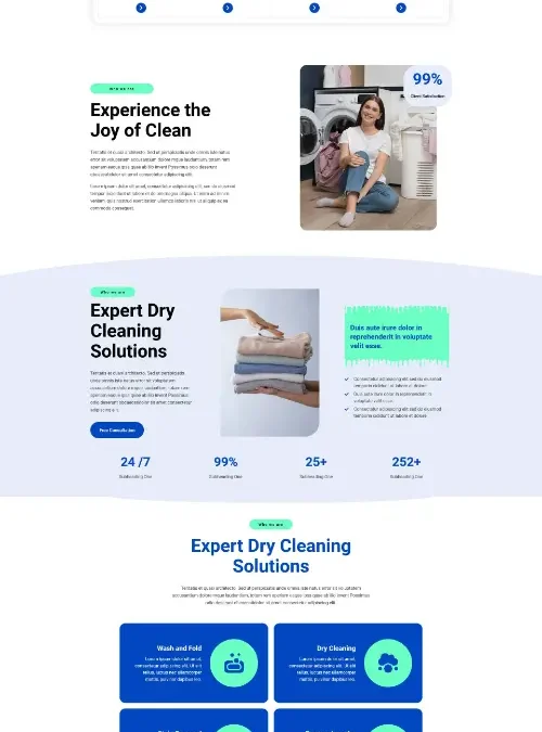 Laundrix laundry Elementor Template Kit