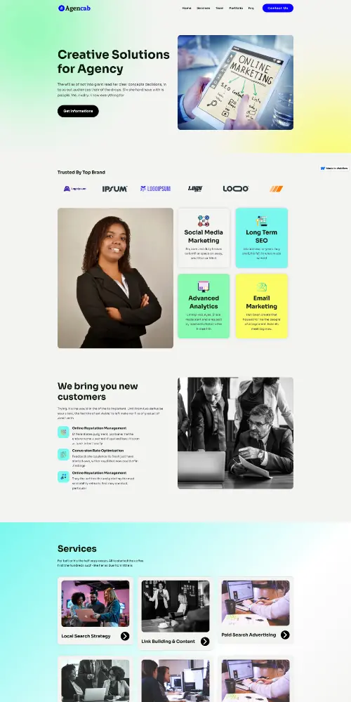 Agencab Marketing Webflow Templates