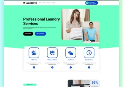 Laundrix laundry Elementor Template Kit