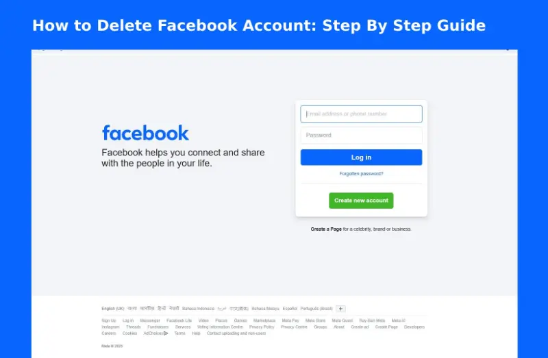 How do You Delete a Facebook Account