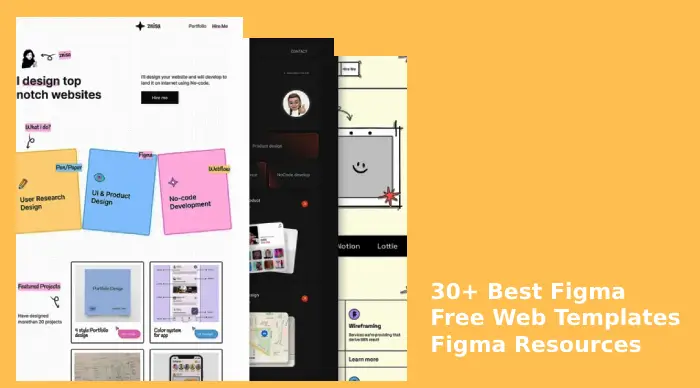 30+ Best Figma Free Web Templates: Figma Resources 