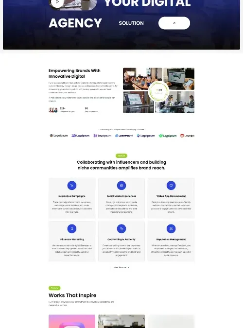 Dezone Digital Marketing Framer Template