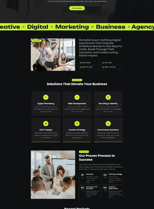 Ageno Creative Agency Framer Template