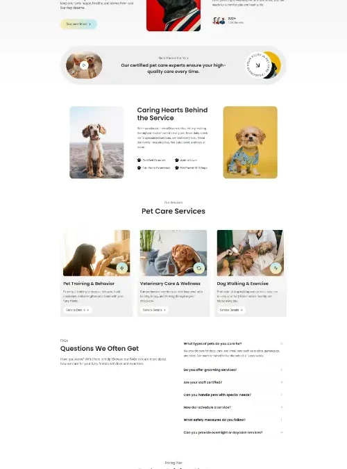 Caredoc Pet Care Framer Template