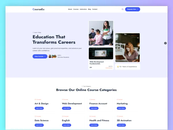CourseEu Framer Templates courseeu framer templates
