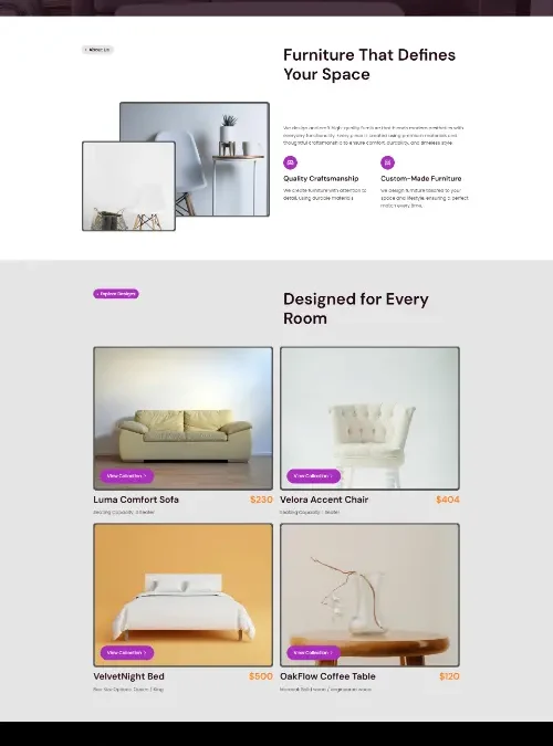 Furnixe Furniture Framer Template