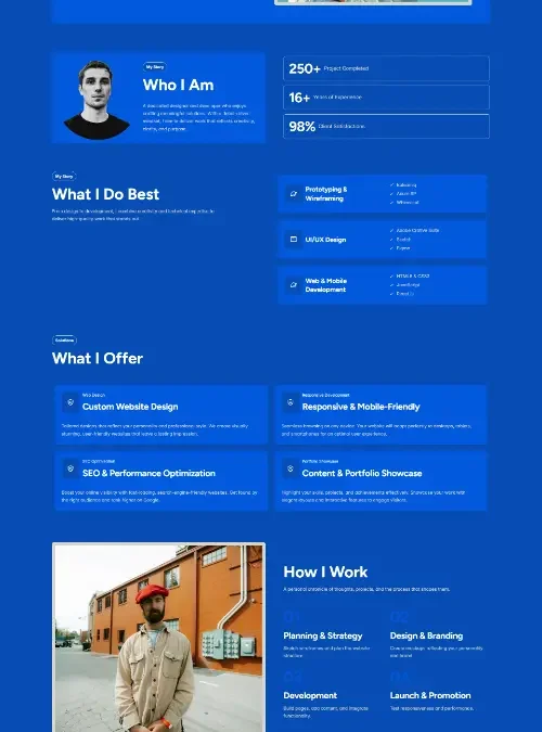 PersonaPrime Personal Framer Template