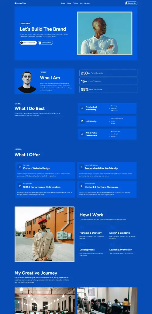 PersonaPrime Personal Framer Template