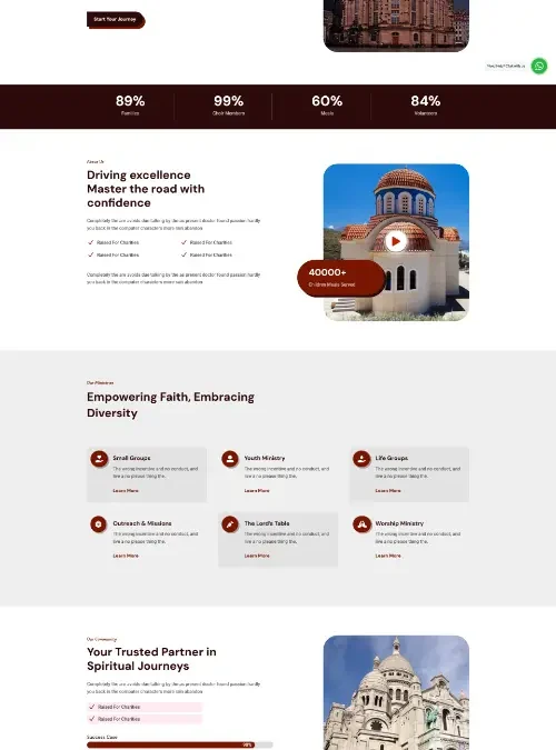 Churchy Church Charity Divi Layout