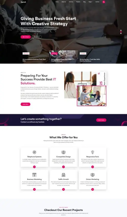 Damdt Business HTML Templates