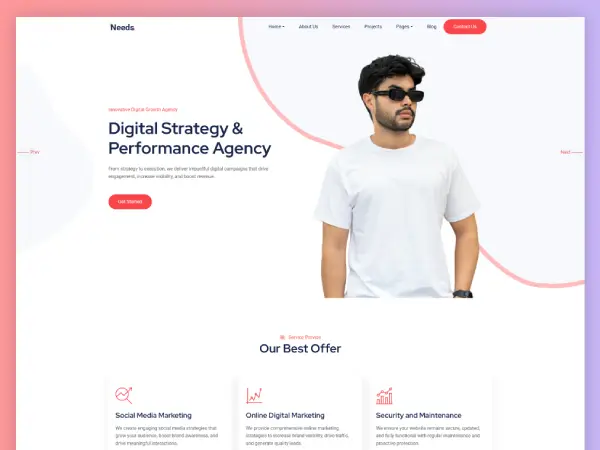 Needs Digital Marketing Html Template Needs Digital Marketing Html Template