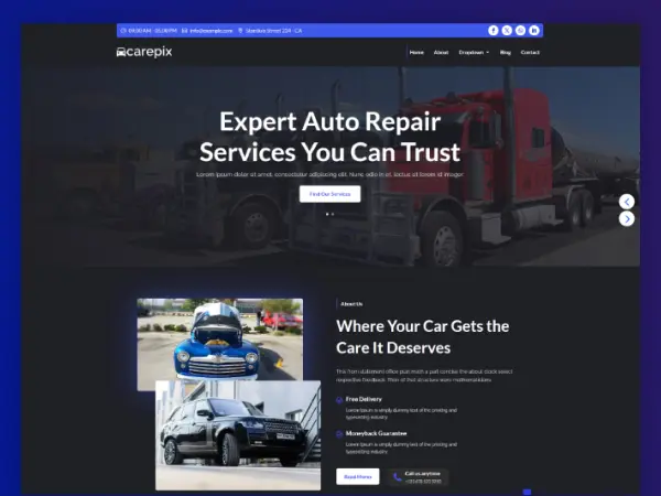 Carepix Car Repair Auto Divi Layout Carepix Car Repair Auto Divi Layout