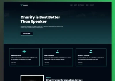 Charify Charity Donation Divi Layout