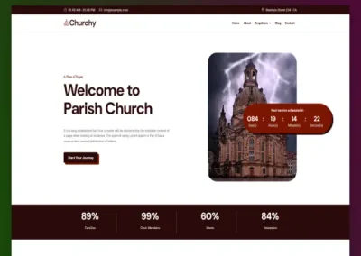 Churchy Church Charity Divi Layout