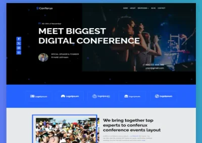 Conferux Conference Events Divi Layout