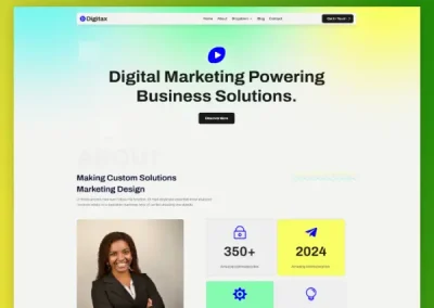 Digitax Digital Marketing Agency Layout