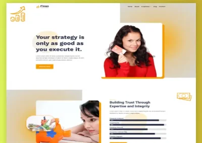 Finan Finance Consulting Divi Layout