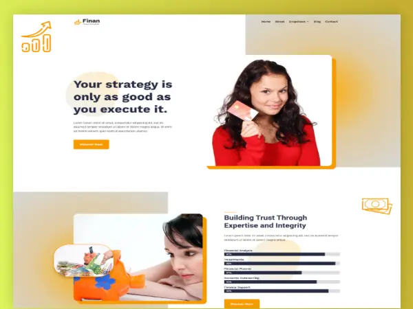 Finan Finance Consulting Divi Layout