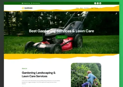 Gardian Landscape Gardening Divi Layout