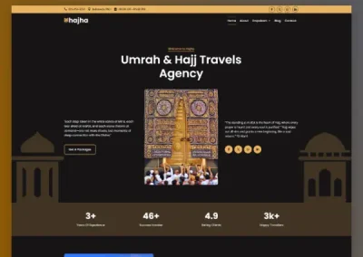 Hajha Hajj Umrah Agency Divi Layout