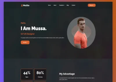 Molite Creative Portfolio Divi Layout