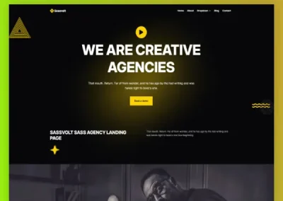 Sassvolt Sass Agency Divi Layout