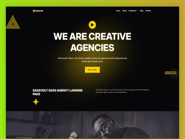 Sassvolt Sass Agency Divi Layout