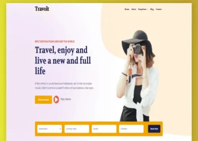 Travolt Travel Agency Divi Layout