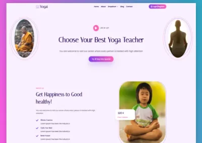 Yogai Yoga Meditation Divi Layout